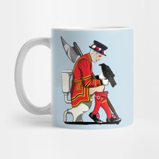 British Beefeater on the Toilet Mug